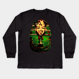 Pan Afro Tut Kids Long Sleeve T-Shirt